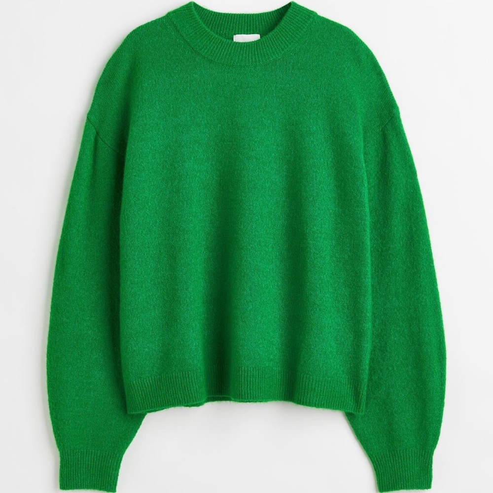 Bright Green cozy sweater, Sz Xs